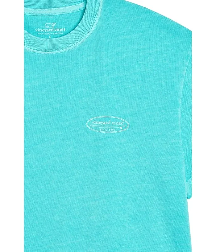 Футболка укороченная с принтом Cropped Tee Vineyard Vines Kids, Nautical Navy — фото 3