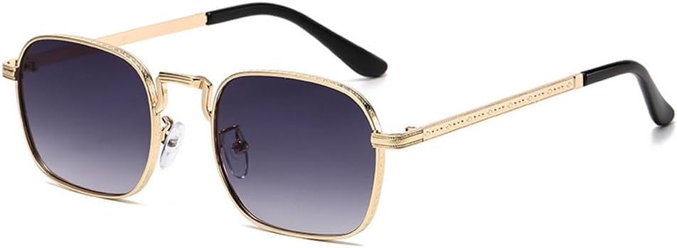 

Овальные металлические солнцезащитные очки, модные ретро-очки для мужчин и женщин, персонализированные очки с защитой от УФ-излучения, роскошные очки UV400 TKKTLLT, Golden