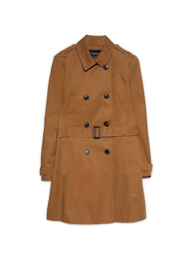 

Тренчкот Stradivarius, цвет Cognac