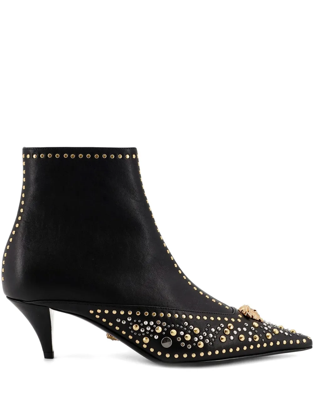 Ботильоны La Medusa с заклепками Versace, черный