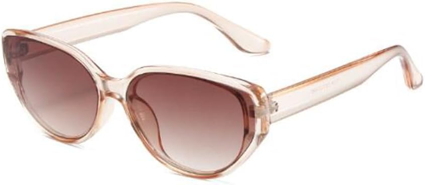 

Солнцезащитные очки «кошачий глаз» в маленькой оправе с защитой от УФ-излучения. Солнцезащитные очки для женщин и мужчин Weloveushop, Champagne Frame Double Tea Flakes