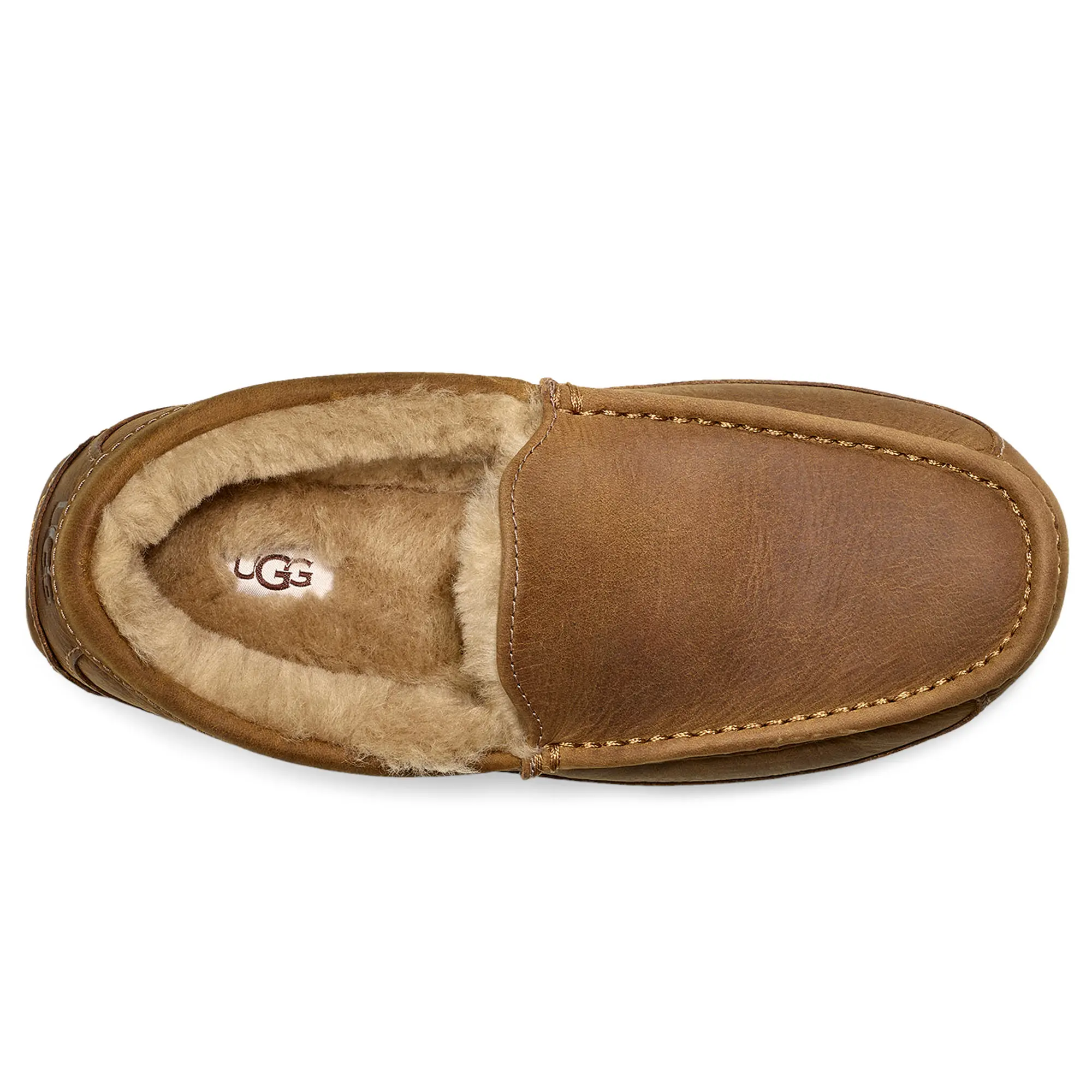 Мужские тапочки Ascot бежевого цвета UGG, Tan — фото 3