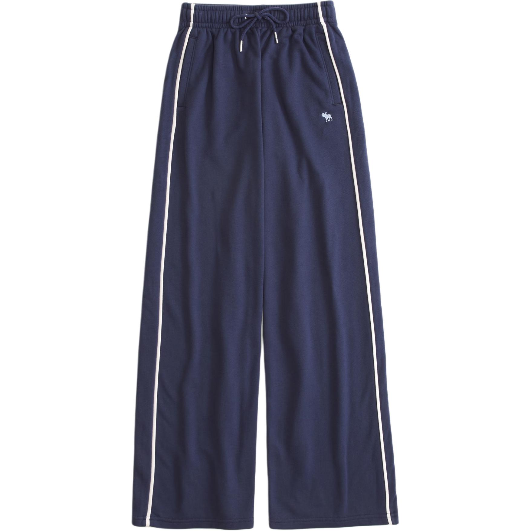 

Вязаные спортивные штаны Women's Abercrombie＆Fitch, синий