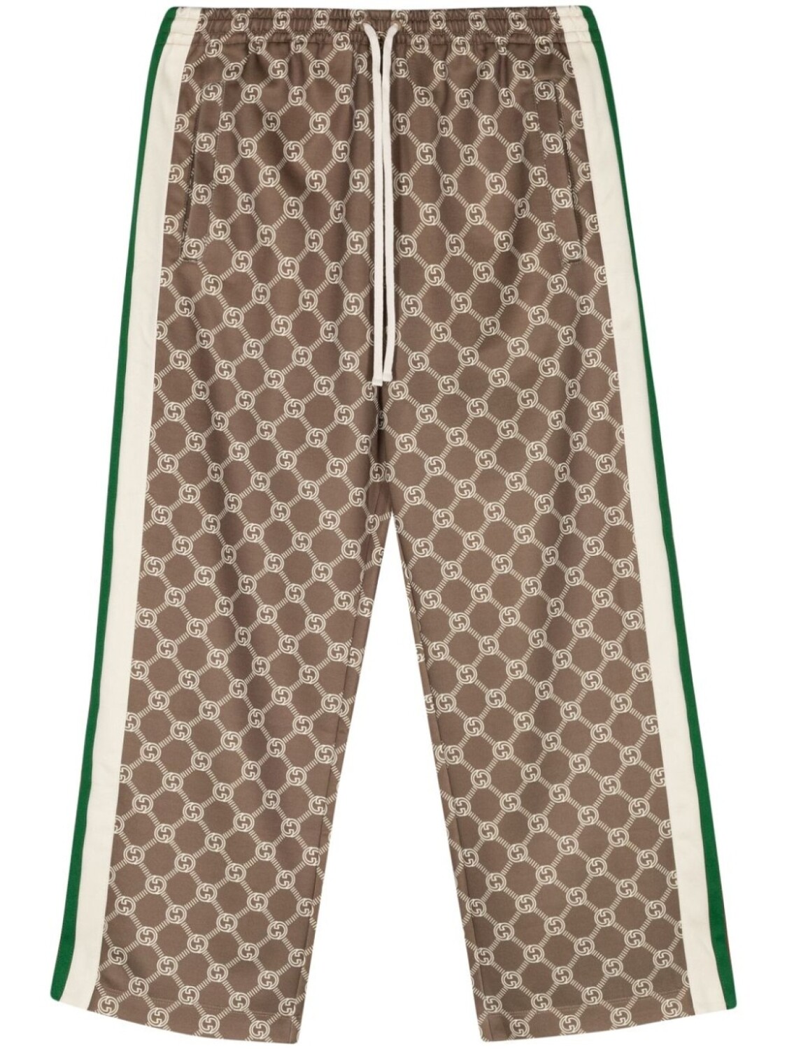 

Gucci спортивные брюки с кулиской и логотипом Interlocking G, коричневый