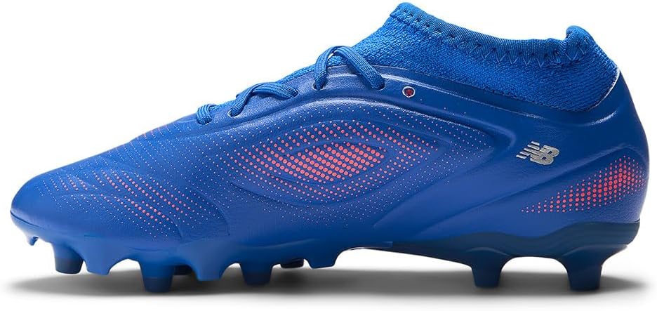 Детские кроссовки New Balance Tekela Team Low Laced Fg V5 (унисекс), красный/синий — фото 3