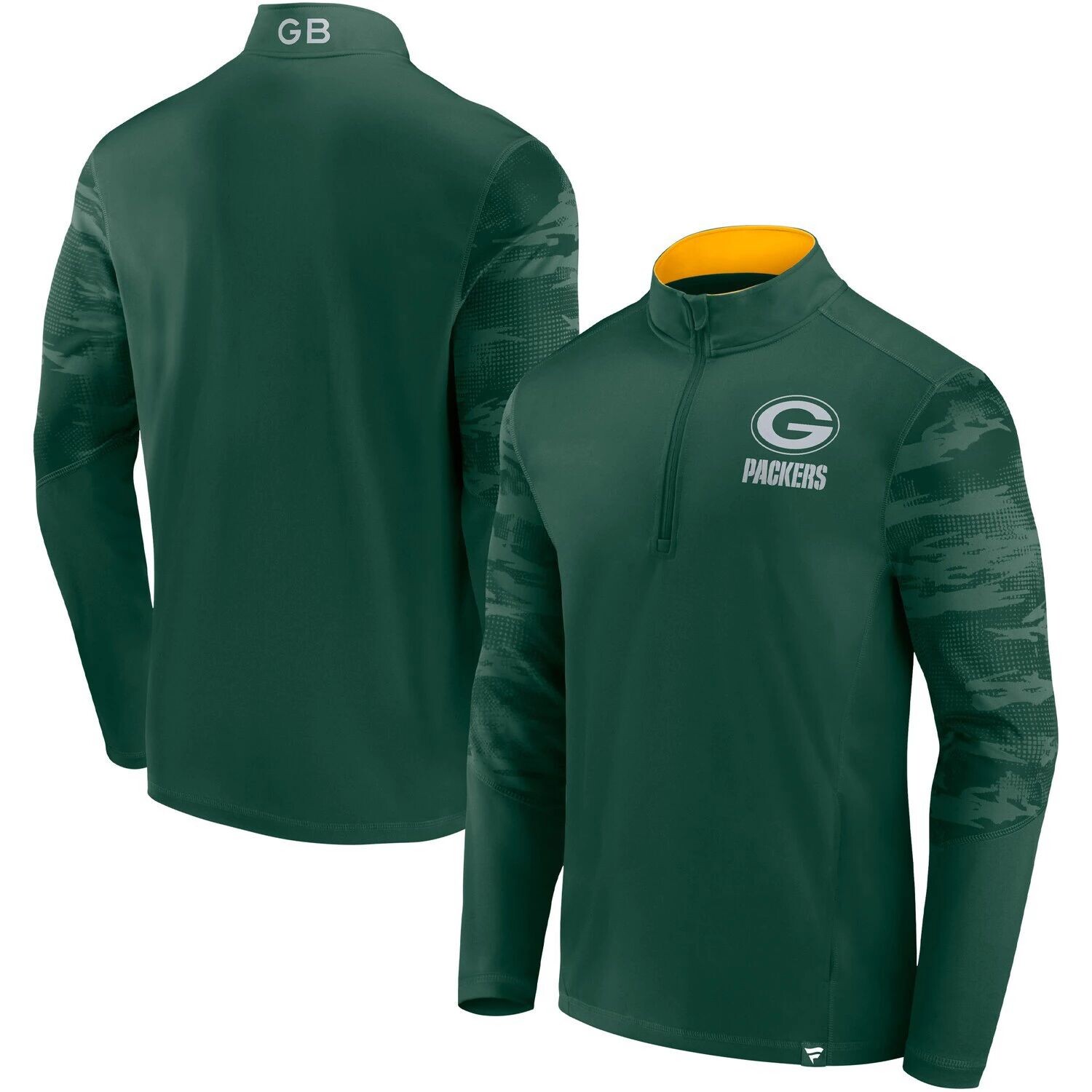 

Мужская фирменная зеленая куртка с молнией до четверти Green Bay Packers Ringer Fanatics, Зеленый, Мужская фирменная зеленая куртка с молнией до четверти Green Bay Packers Ringer Fanatics