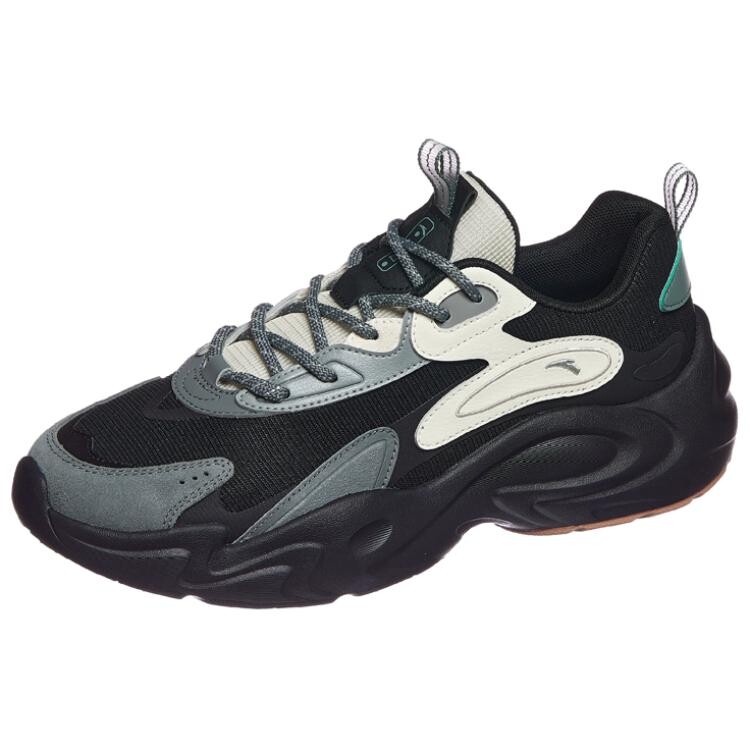 

Кроссовки ANTA Life Collection Chunky Sneakers Men Low-top Basic Black / Diatom Green / Mica Gray / Rough Hemp Gray, зеленый
