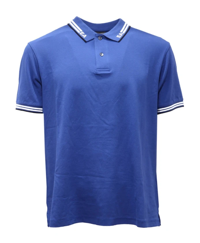 

Рубашка из королевского хлопка синего цвета. Armani, синий