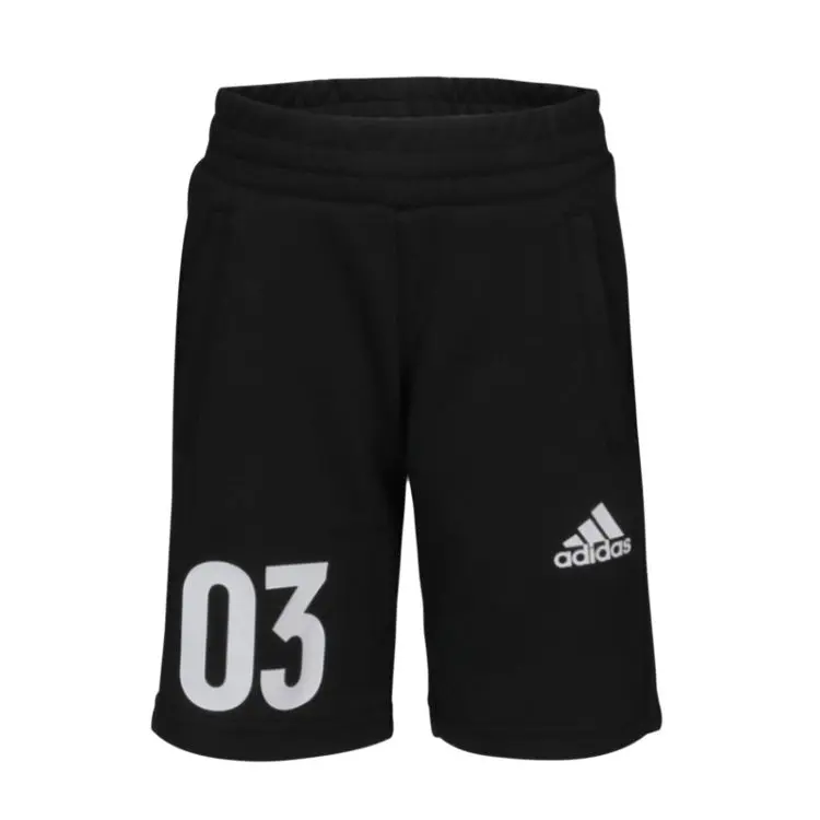 Дошкольные вязаные спортивные брюки Adidas, черные — фото 2