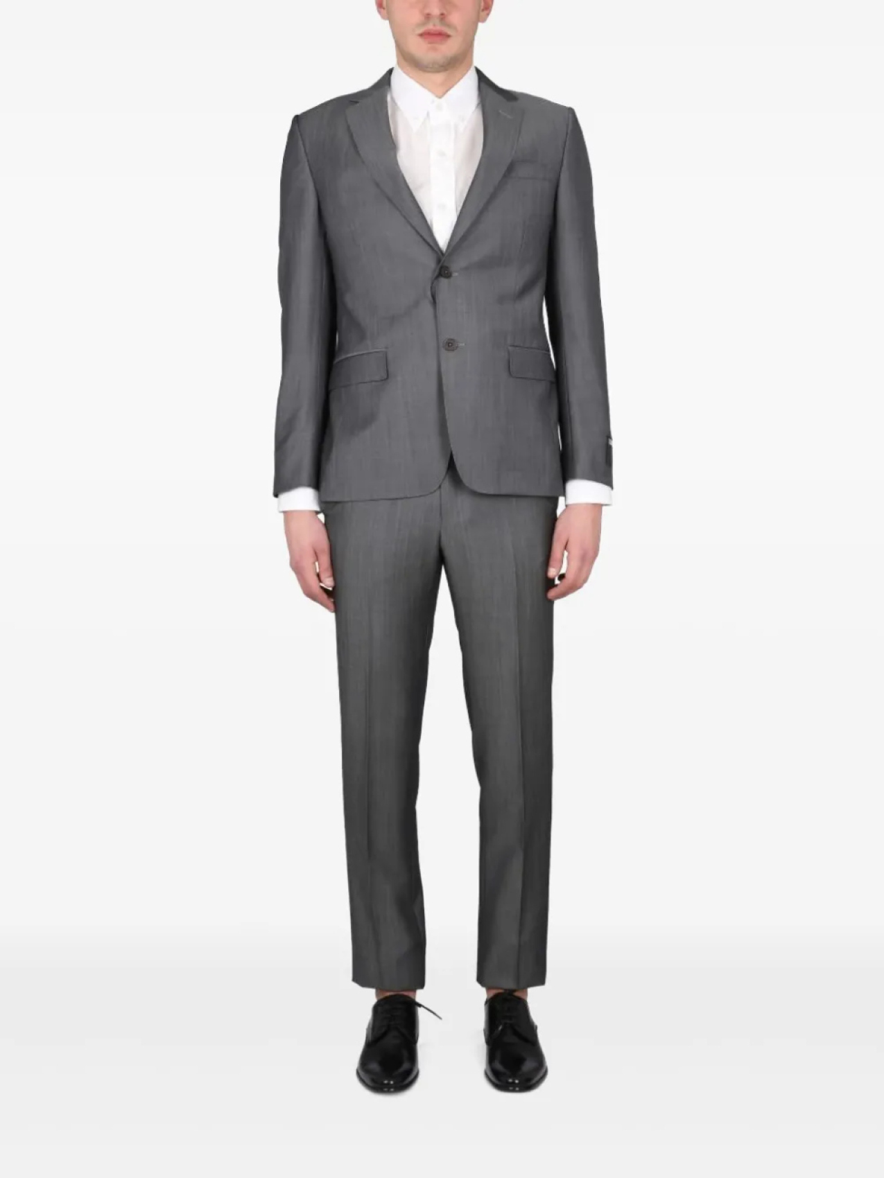 

Костюм-двойка с однобортным пиджаком Zegna, серый
