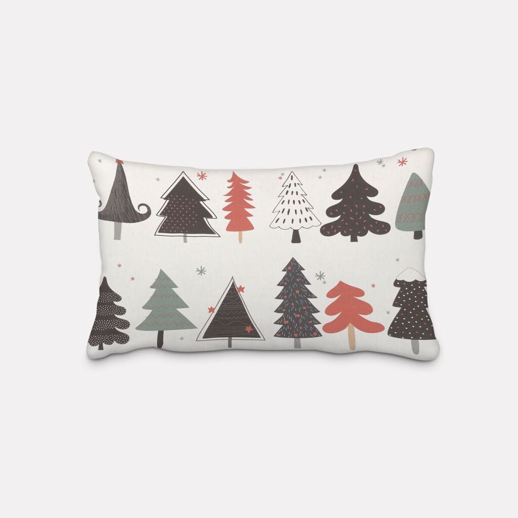 

КРАСИВАЯ ЖИЗНЬ. Чехол на подушку Merry Christmas Christmas Tree экрю черный размер 60x80см (ВxШ) размер 60x80см (ВxШ) Schöner-Leben