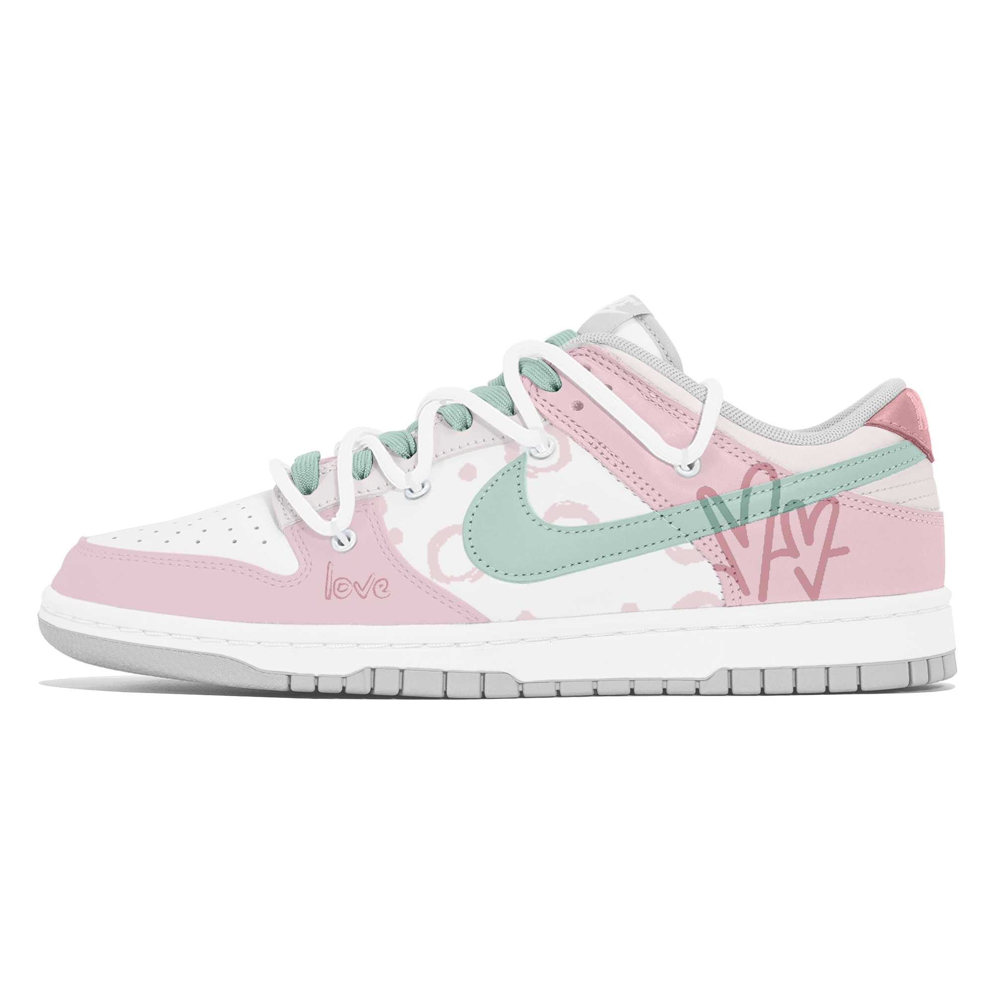 

Nike Кроссовки для скейтбординга Dunk, износостойкие, розовые, мужские