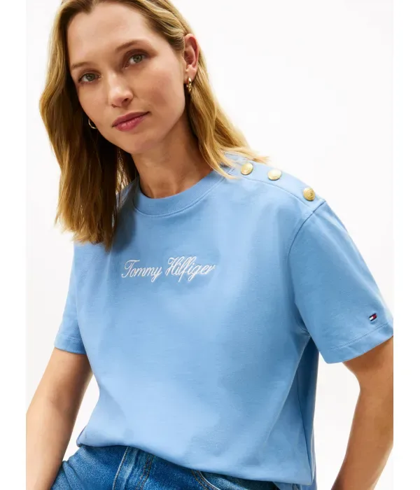 Футболка loose fit Tommy Hilfiger, синий — фото 4