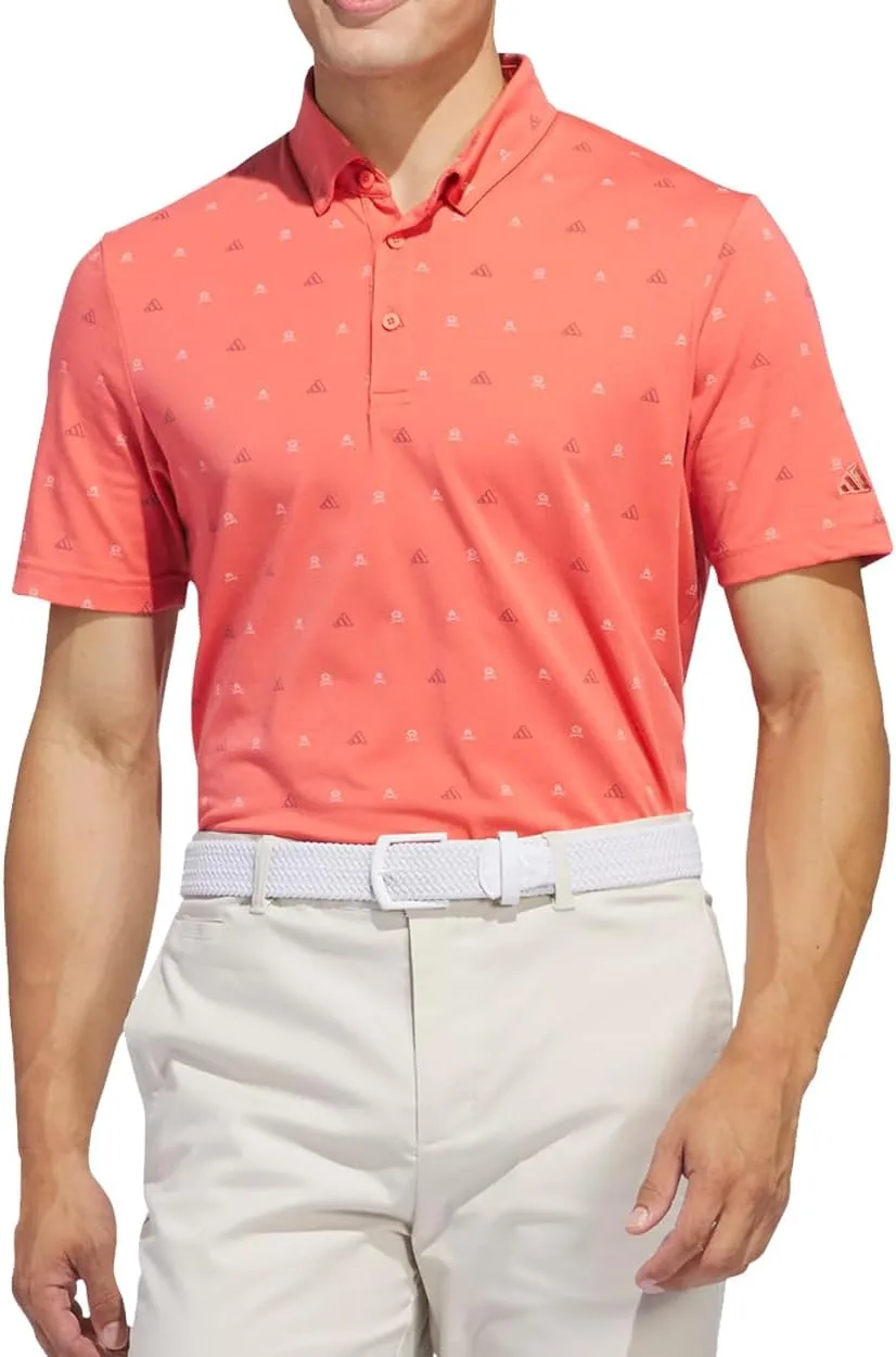 

Adidas мужская поло с мини-принтом