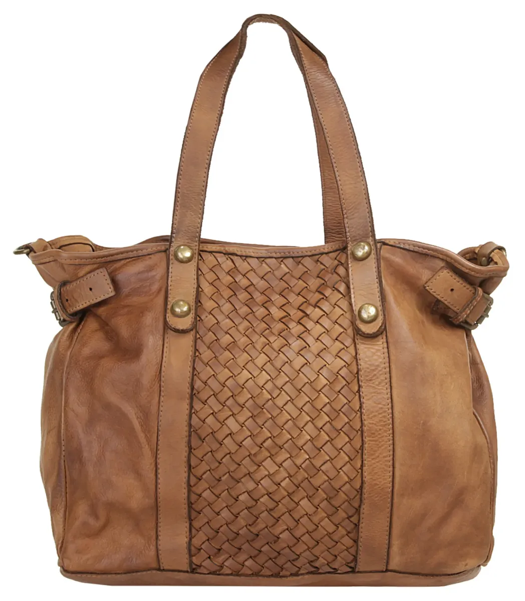 

Шоппер Samantha Look, натуральная кожа, производство Италия, цвет Cognac