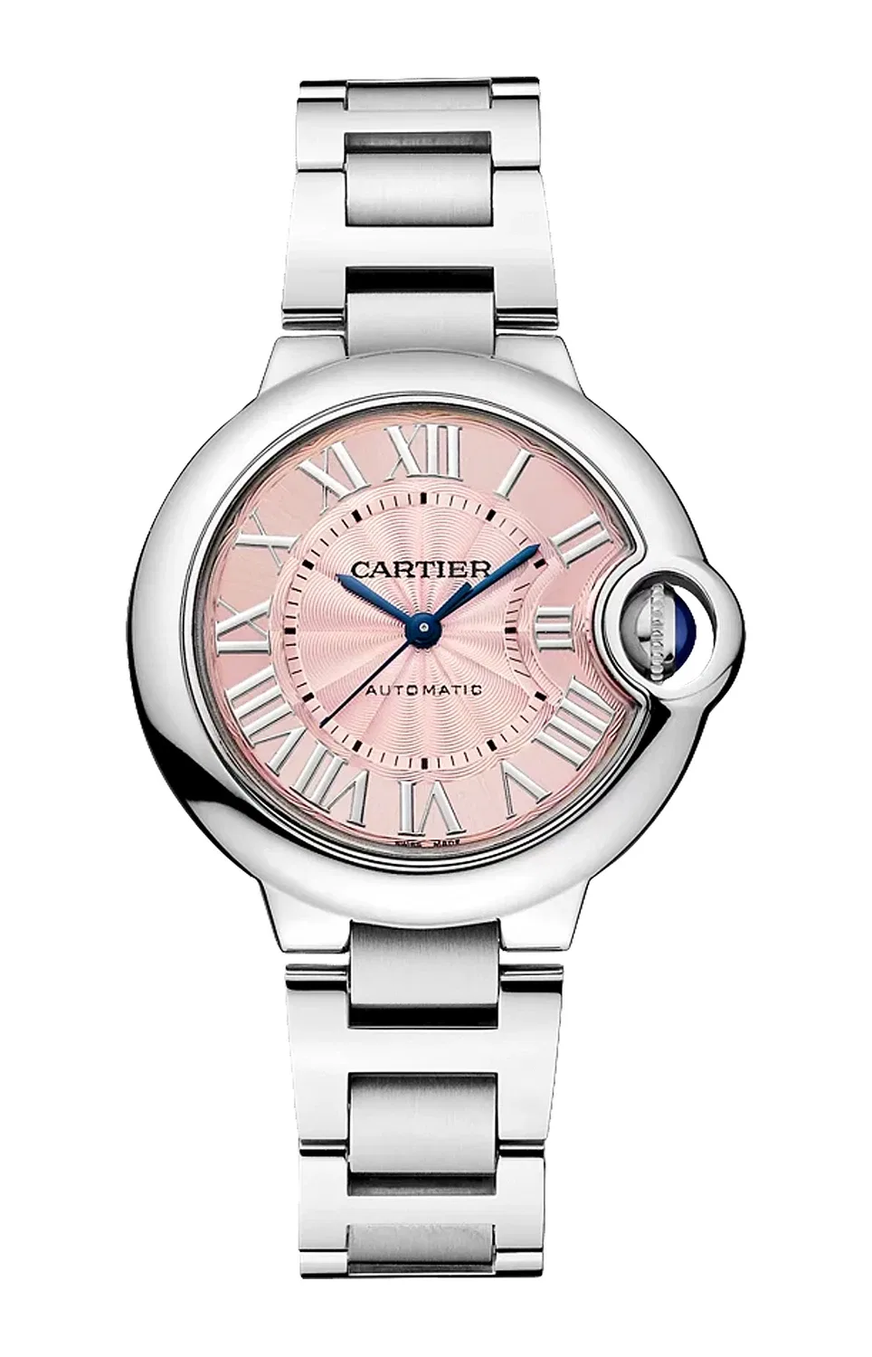 Ballon Bleu de CARTIER 33 мм, автоматические, сталь - WSBB0068, серебряный