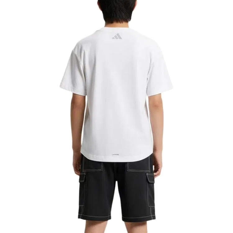 Детская спортивная одежда Casual с круглым вырезом Adidas, White/Black — фото 3