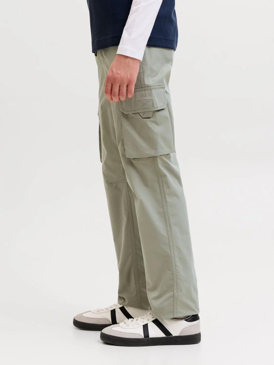 Брюки свободного кроя Jack & Jones Junior, Khaki — фото 4