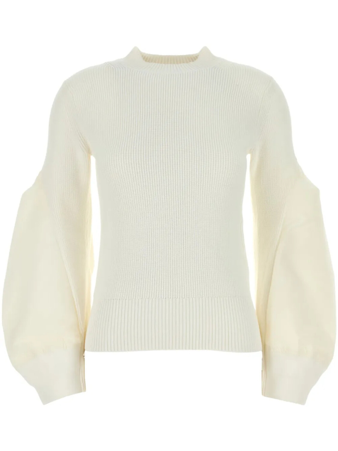 

Хлопковый свитер sacai, белый