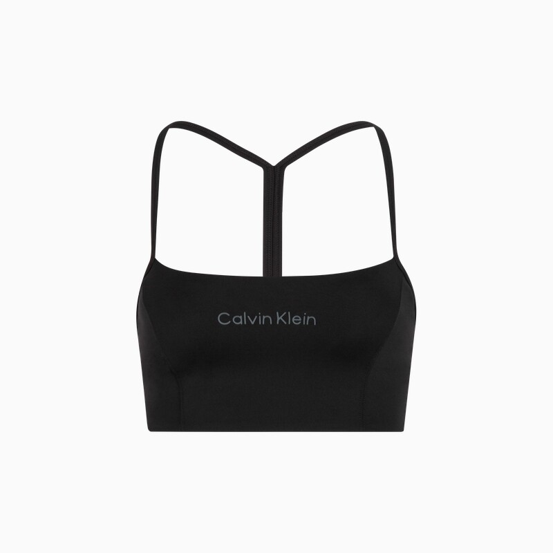 

Спортивный бюстгальтер Calvin Klein на тонких бретельках, темно-фиолетовый/серый