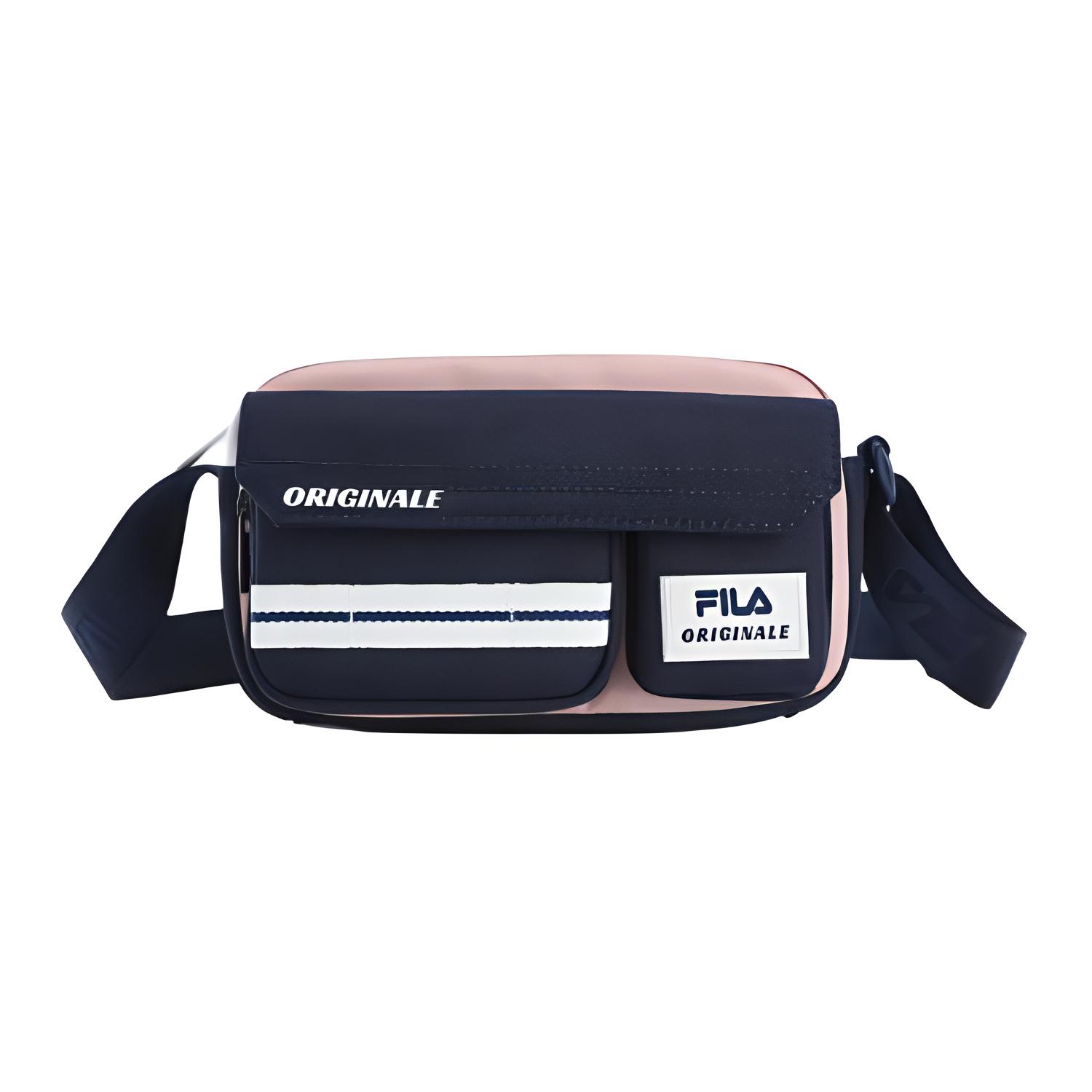 

FILA Тканевая сумка через плечо унисекс морской синий и розовый, Marine Blue & Pink