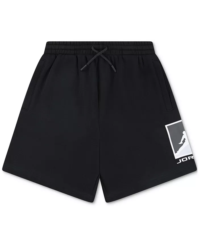 

Брюки-шорты из флиса Big Boys Essentials с логотипом в рамке Jordan, черный