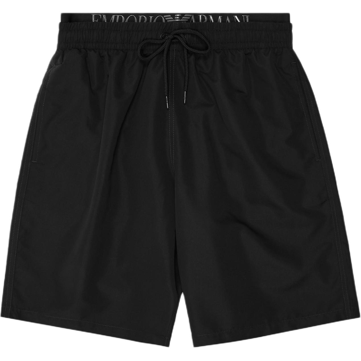 

Шорты для плавания Asv Logoband из переработанной ткани Emporio Armani, черный