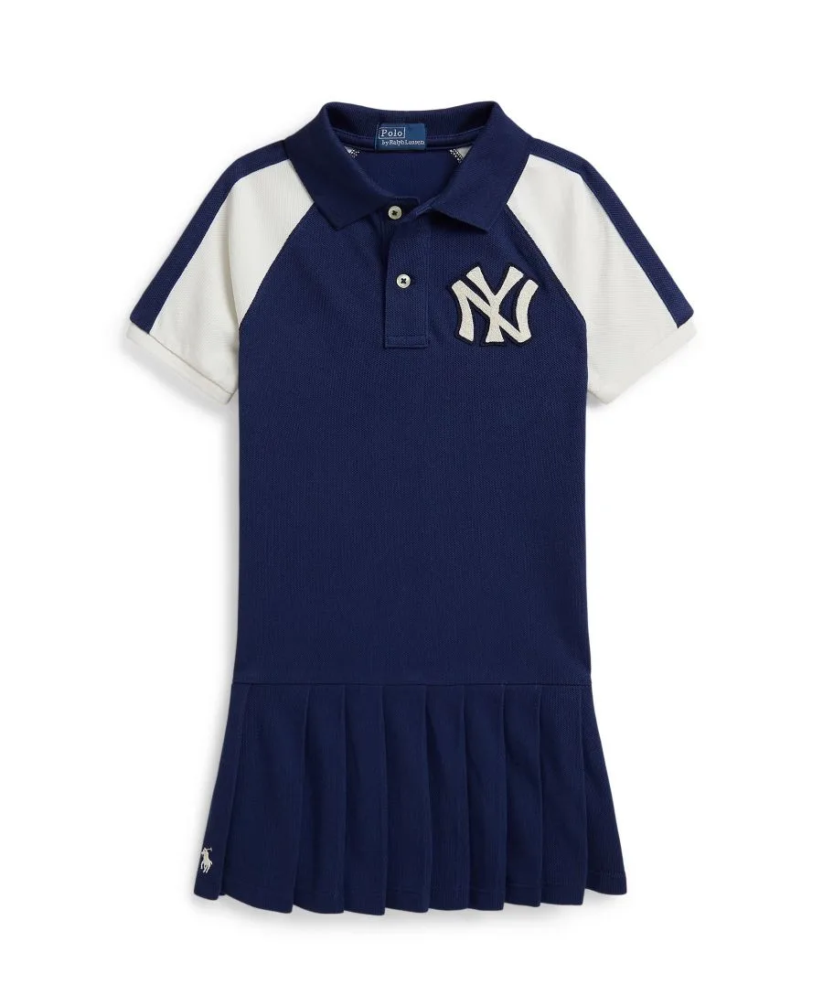 Платье-поло Yankees для девочек 2-6 лет Polo Ralph Lauren, темно-синий/белый
