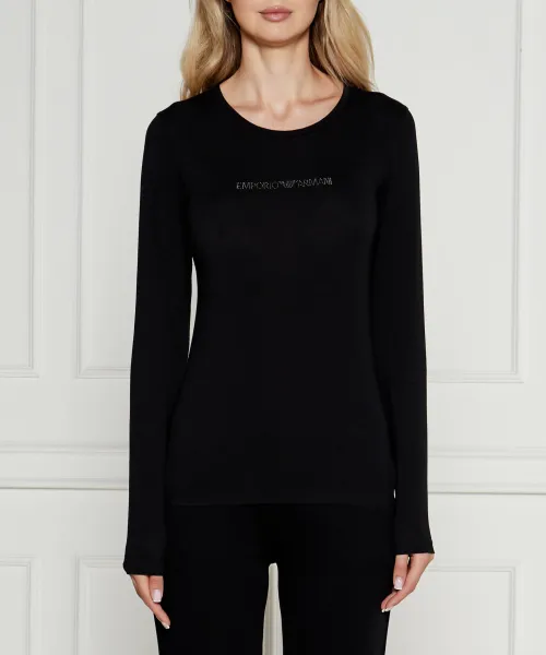 

Блуза Slim fit Emporio Armani, черный