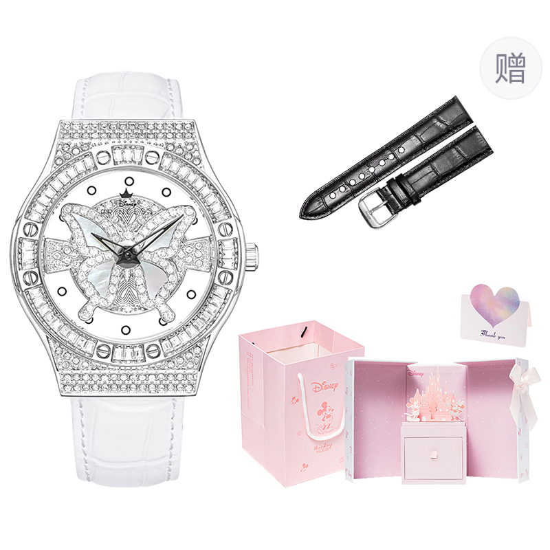 

Disney Часы Little Blessing Butterfly Quartz Movement Watch Women's Watch Cut Out Dial