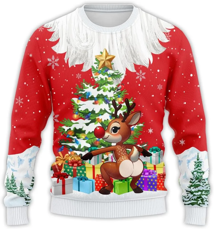 

Свитер Funny Ugly Christmas для женщин и мужчин, неформальный праздничный свитер PA16 HANZSPROUT