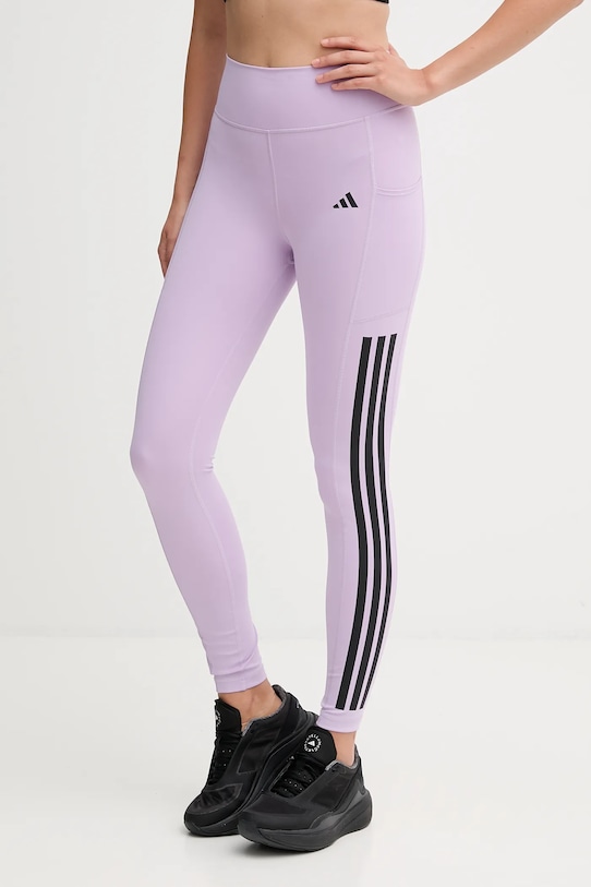 

Леггинсы для тренировок Optime 3-Stripes Adidas Performance, фиолетовый