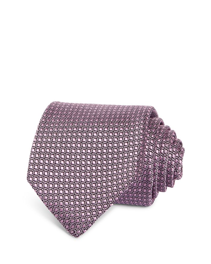 

Шелковый классический галстук Neat Tie Canali, розовый