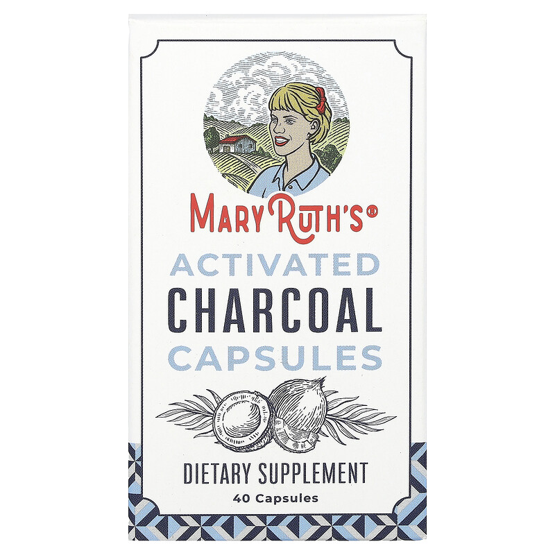 

MaryRuth's, Капсулы с активированным углем, 950 мг, 40 капсул (475 мг на капсулу)