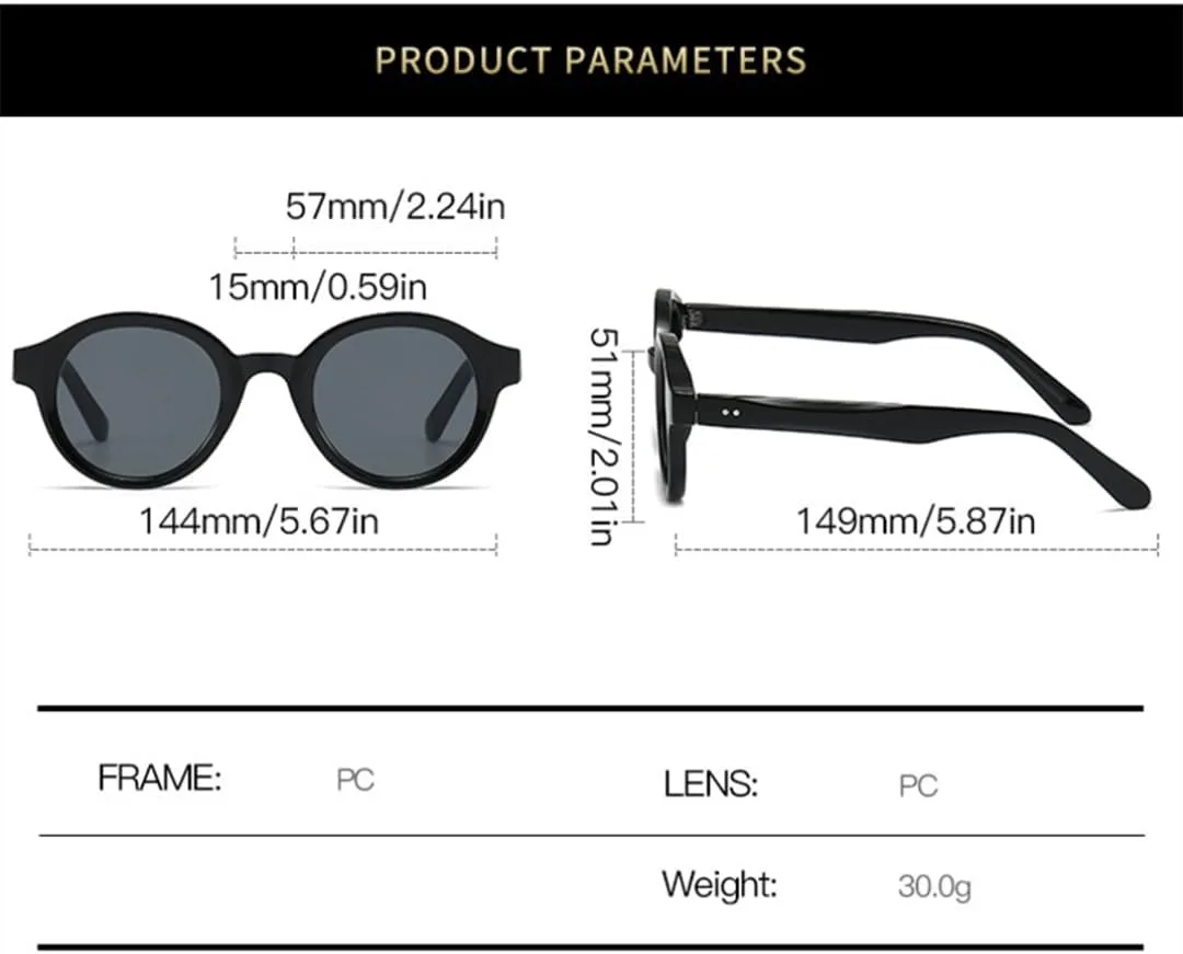 

Винтажные круглые солнцезащитные очки для женщин и мужчин, модные женские солнцезащитные очки класса люкс с защитой от УФ-излучения UV400 SZVVBKK, Black Blue