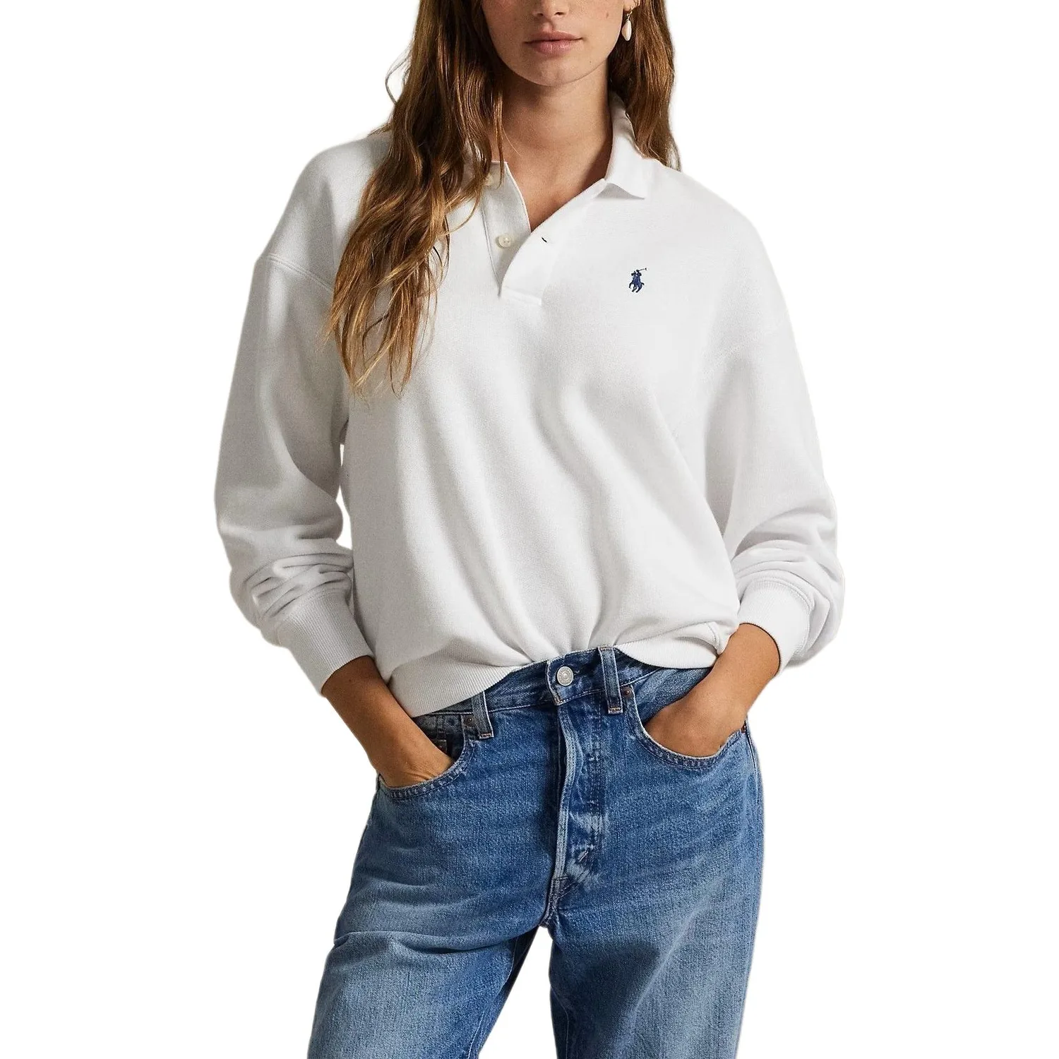 Свитшот Women's Polo Ralph Lauren, белый — фото 3