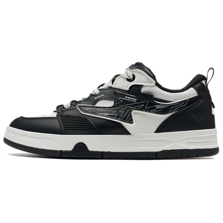 

Кроссовки XTEP Skateboard Shoes Men Low-Top Black White, черный/белый