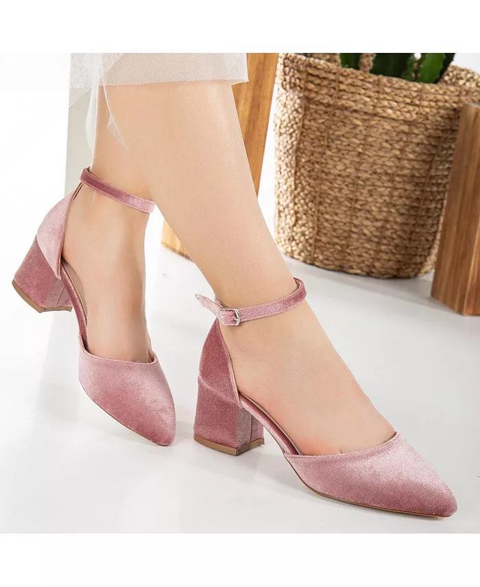 Марсель Туфли-лодочки на низком каблуке Forever & Always Shoes, розовый — фото 4