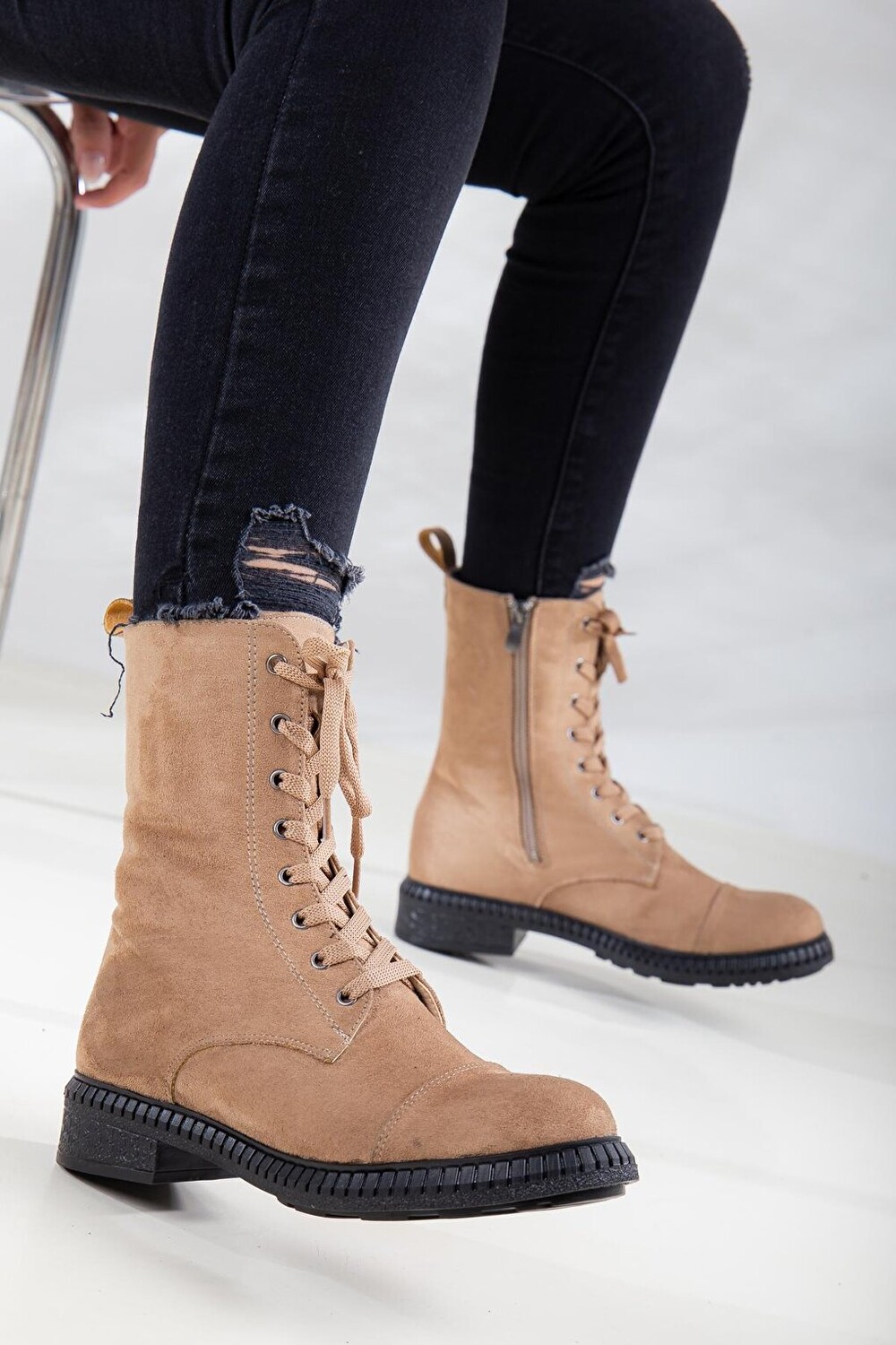 

D406 Товар Женские зимние ортопедические сапоги Bootie Daxtors, норка