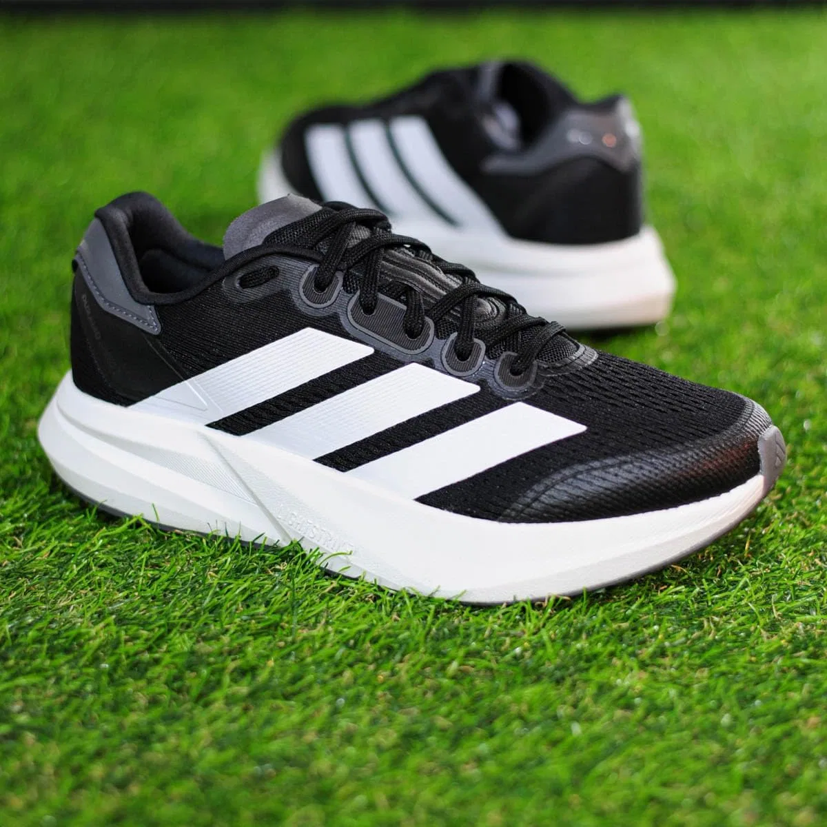 Мужские беговые кроссовки Adidas Duramo Speed ​​2, Core Black Cloud White Grey Five — фото 2
