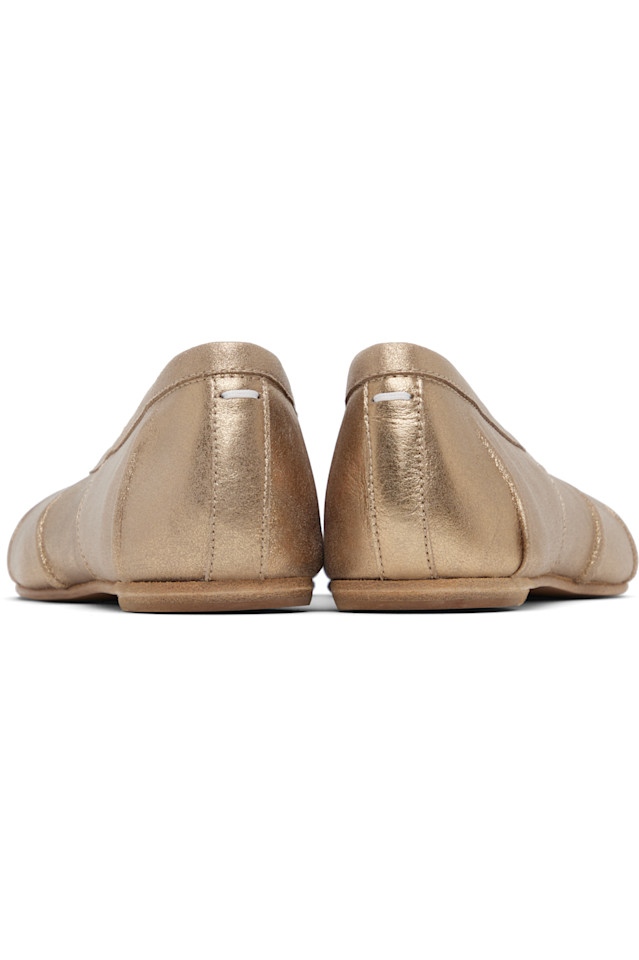 Новые балетки Tabi Maison Margiela, золото — фото 2