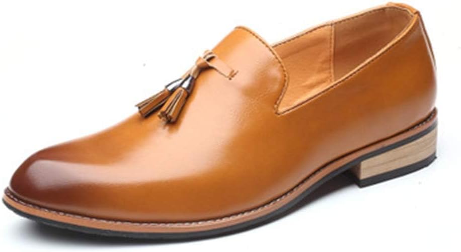 

Мужские кожаные лоферы Asifn большого размера для бизнеса и повседневной носки, удобные прогулочные ботинки, коричневый