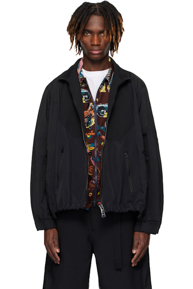 

Черная куртка Matelasse Twill Mix sacai