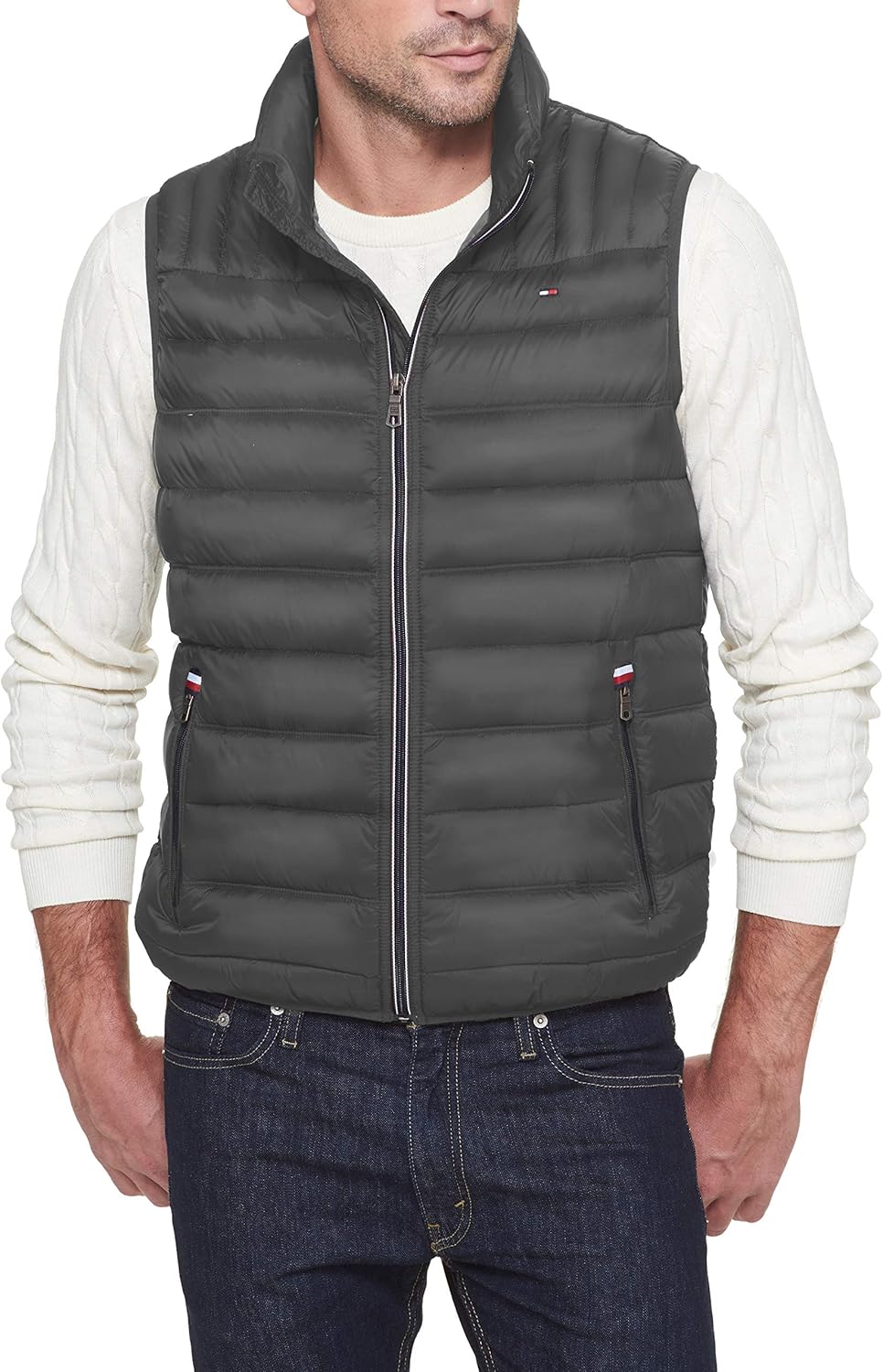 

Легкая мужская куртка-пуховик Tommy Hilfiger, Charcoal