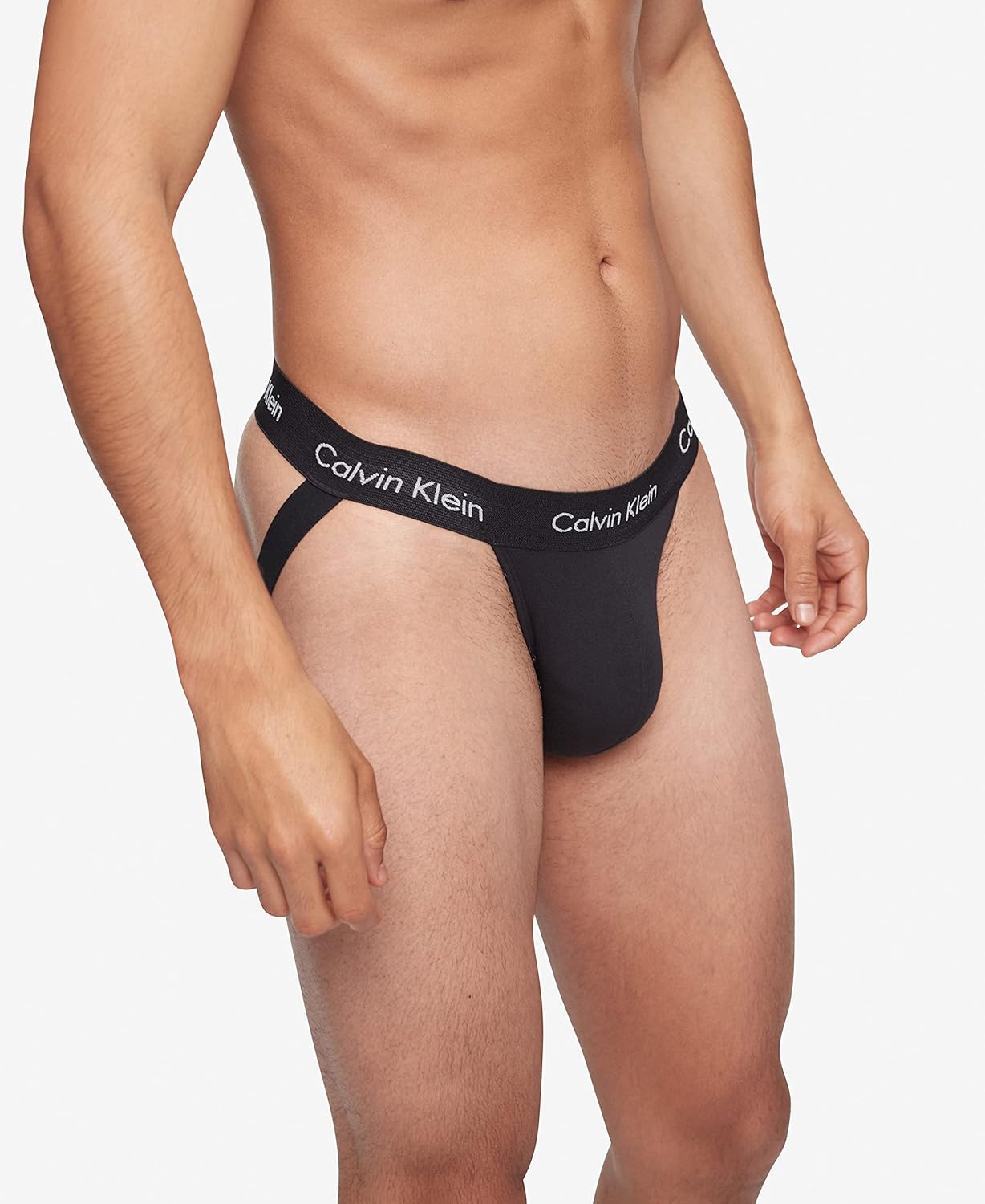 Комплект из 3 мужских хлопковых стрейчевых брюк Calvin Klein, 3 Black — фото 2