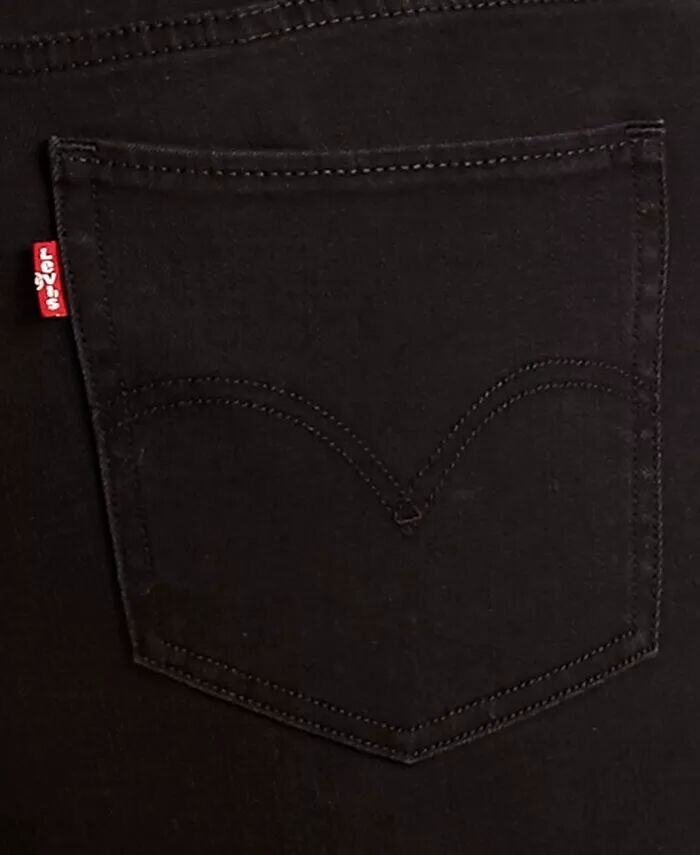 Модные классические прямые джинсы больших размеров Levi's, черный — фото 4