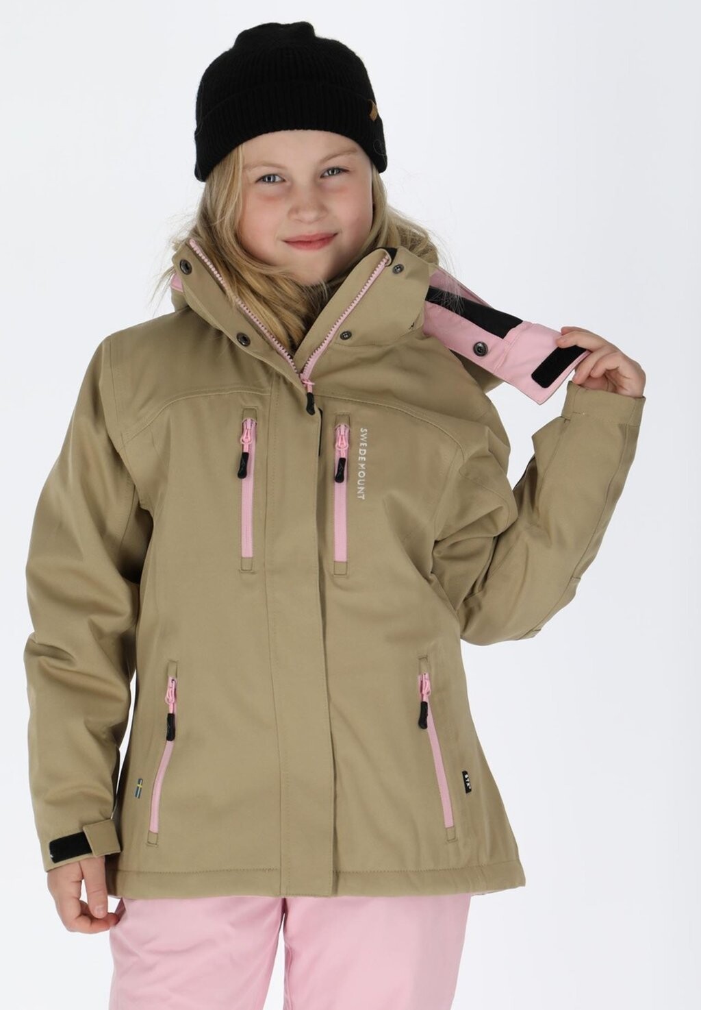 Лыжная куртка CERVINIA JACKET JR Swedemount, цвет beige light pink — фото 4