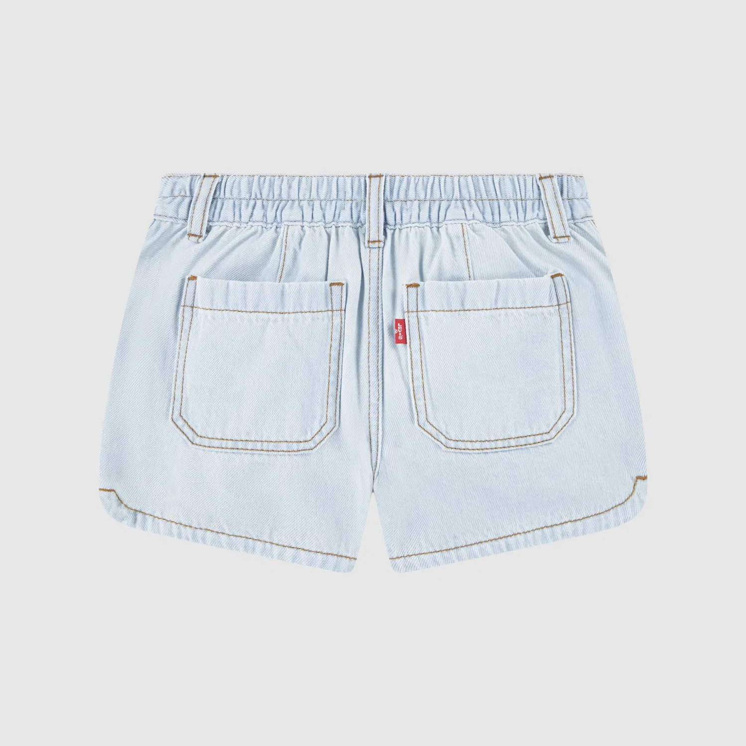 Джинсовые шорты "Дельфин" для девочек 7-16 лет Levi's, Light Wash — фото 2