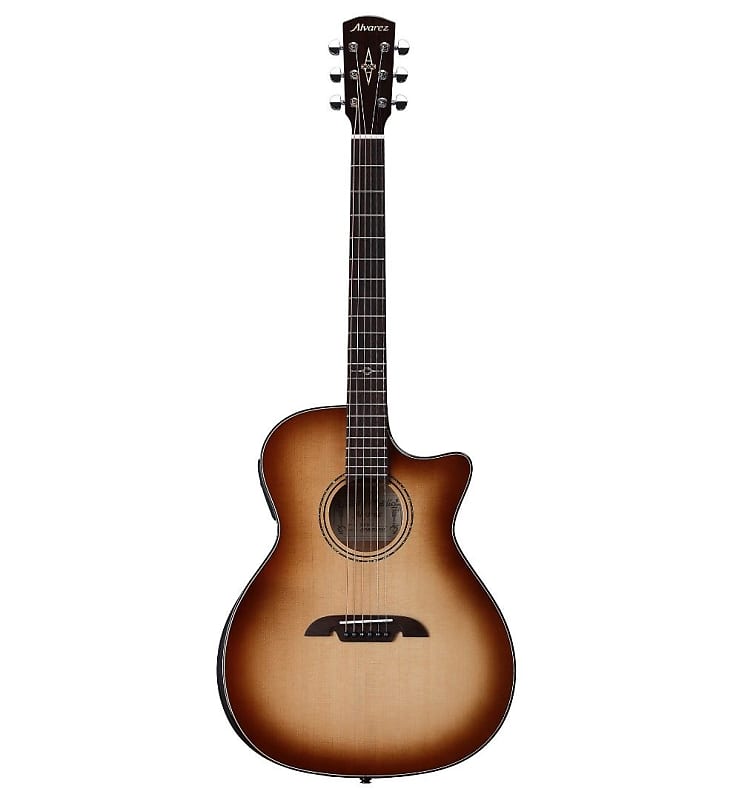 

Акустическая гитара Alvarez Artist Elite Grand Auditorium Shadowburst Acoustic Electric with Slim Bevel Edge Armrest Cutaway EQ and Tuner