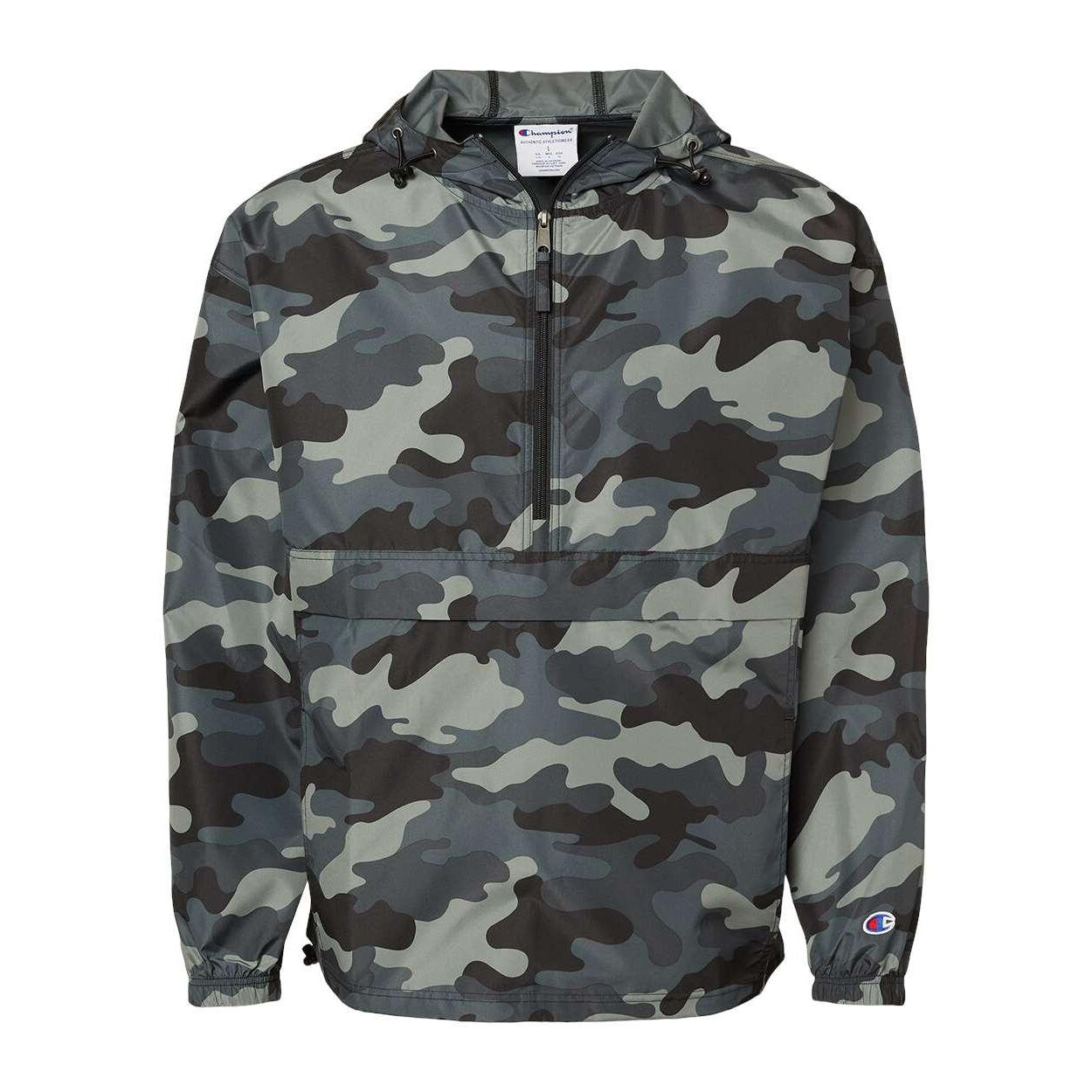 

Складная куртка Champion с молнией до четверти, цвет Concrete Camo